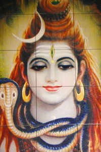 Shree hindoetempel, Leicester. Shiva mozaïek. Verenigd Koninkrijk door Unbekannt