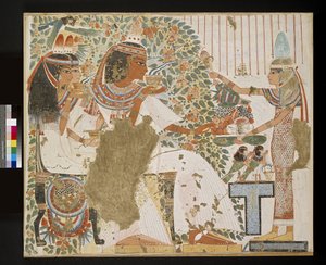 Heiligdom opgericht door Farao Taharqa in de hof van de Tempel van Amon gebouwd door hem in Kawa in Nubië, 25e Dynastie, Late Periode, 690-64 v.Chr. (foto) door Unbekannt