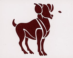 Teken van de dierenriem: de Ram (Astrologisch teken: ram) Privécollectie door Unbekannter Künstler