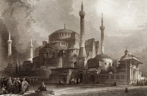 St Sophia / Hagia Sophia Constantinopel door Unbekannter Künstler