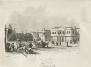 Stafford - Marktplein: gravure, nd [ca. 1841] door Unbekannt