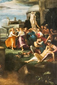 Verzoeking van St. Jerome, detail