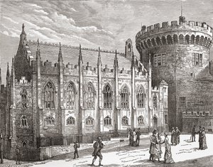 The Chapel Royal, Dublin Castle, Ierland in de late 19e eeuw, uit Our Own Country gepubliceerd 1898 door Unbekannt