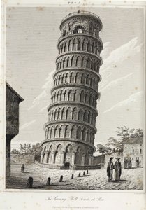 De scheve klokkentoren in Pisa door Unbekannt