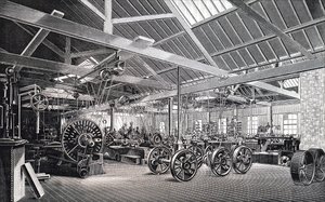 Het Machinehuis van de Atlas Engine Works door Unbekannt