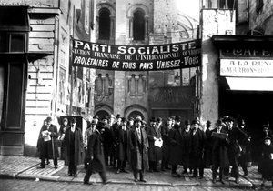 Het Socialistisch Congres in Tours, Frankrijk 25-30 december door Unbekannter Künstler