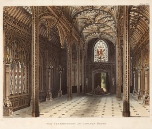 De kas in Carlton House, Pall Mall, Londen, c 1810 door Unbekannter Künstler