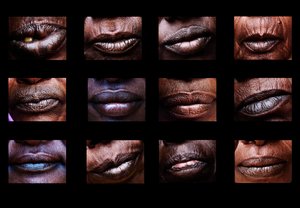 De monden die in stilte schreeuwen, deel van een serie beelden uit Darfur, de samengestelde beelden zijn zeer sterk en een nieuwe kijk op genocide, Soedan, Afrika