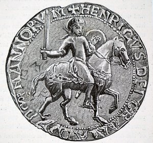 Het zegel van Hendrik I van Engeland.