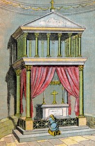 Het graf van Sint Martinus, ca. 1900 (illustratie)