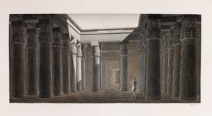 Thebe: Karnak (detail) door Unbekannt