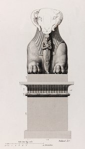 Thebe: Karnak (detail) door Unbekannt