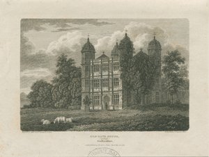 Tixall Hall - Poortgebouw: gravure, 25 nov 1775