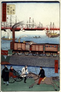 Verkeer in een Japanse haven