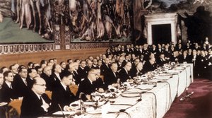 Verdrag van Rome, 25 maart 1957 (foto) door Unbekannter Künstler