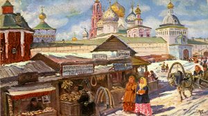Trinity Lavra van St. Sergius door Unbekannter Künstler