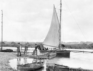 Verenigd Koninkrijk: Een Jacht op de Rivier Waveney. Norfolk Broads