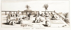 Uitzicht op een medersa (madrasa of madrassa) religieuze school, Egypte Illustratie uit de Atlas van Egypte door Unbekannt