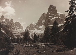 Uitzicht op de Alpen toendra Brenta Alta, in de Brenta Groep