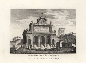 Zicht op de Fontana dell