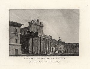 Tempel van Antoninus en Faustina, Tempio di Antonino e Faustina, Romeins Forum, Rome