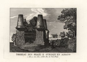 Ruïnes van het Mausoleum van de Horatii en Curiatii op de Via Appia, Rome door Unbekannt