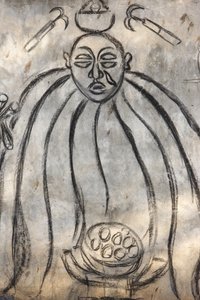 Voodoo godheid, Lome, Togo door Unbekannt