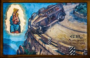 Votiefbeeld in de bedevaartskerk Madonna del Sasso, Locarno door Unbekannter Künstler