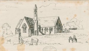 Walton-on-the-Hill Kerk [Nieuw]: lithografie, nd [ca. 1840]