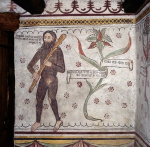 Wilde man van Sacco (Homo Selvadego), fresco