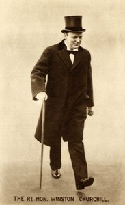 Winston Churchill bezoekt de premier Herbert Henry Asquith op maandag 26 januari 1914 door Unbekannter Künstler