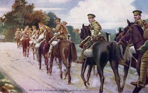 Eerste Wereldoorlog: Engelse huzaren naar het front