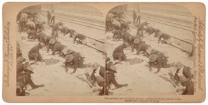 "De 25ste maakt zich klaar voor vertrek naar Cuba",1898 (foto)