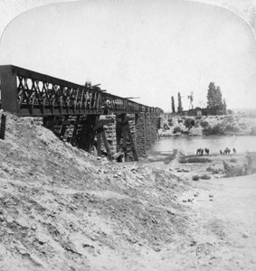 Brug over de Modderrivier, Zuid-Afrika, 21 februari 1900