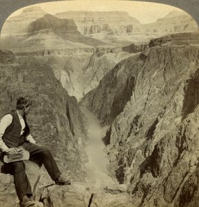 Colorado River, Grand Canyon, Arizona, VS door Underwood and Underwood
