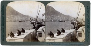Hong Kong vanaf de haven, 1901 door Underwood and Underwood