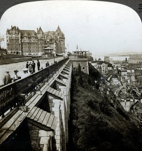 Hotel Chateau Frontenac en Dufferin Terrace, Quebec, Canada