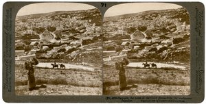 Nazareth, gezien vanuit het noordoosten, Palestina, 1900