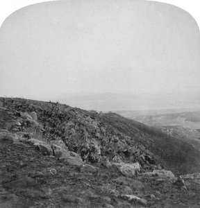 Zuidelijke helling van Spion Kop, Zuid-Afrika, Boerenoorlog, 1901