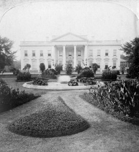 Het Witte Huis, Washington, DC., VS, late 19e eeuw