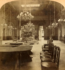 De beroemde Roulette Salon, Casino, Monte Carlo, Monaco, 1897