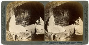Het graf van Jezus, buiten Jeruzalem, Palestina, 1897