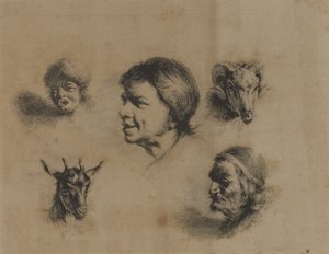 Hoofden - Drie mensen, twee dieren