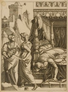 Judith en meid met het hoofd van Holofernes door Unidentified