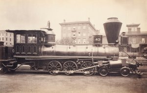 [Pennsylvania Railroad Locomotive at the Altoona Repair Facility].