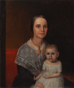 Portret van een moeder en kind