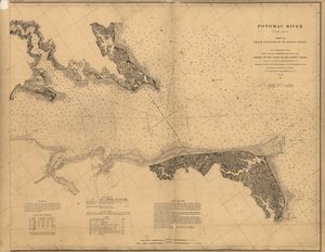 Potomac River (in vier bladen) door United States Coast Survey