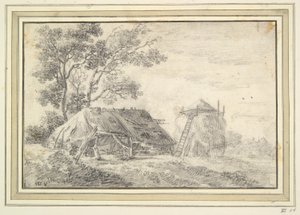Schuur en hooiberg