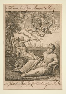 Klassieke Figuren in Landschap door Unknown