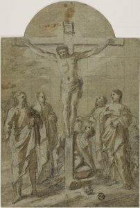 Kruisiging met Heiligen door Unknown